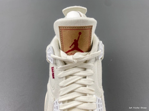 1st Kicks AO2571-100 4 Levi's x Jordan Air 'White' 0812